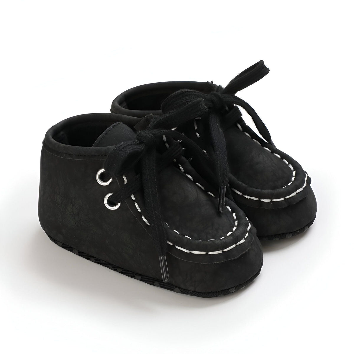 Nova Bottillons Bébé Garçon : Moccasins Montants Lacets