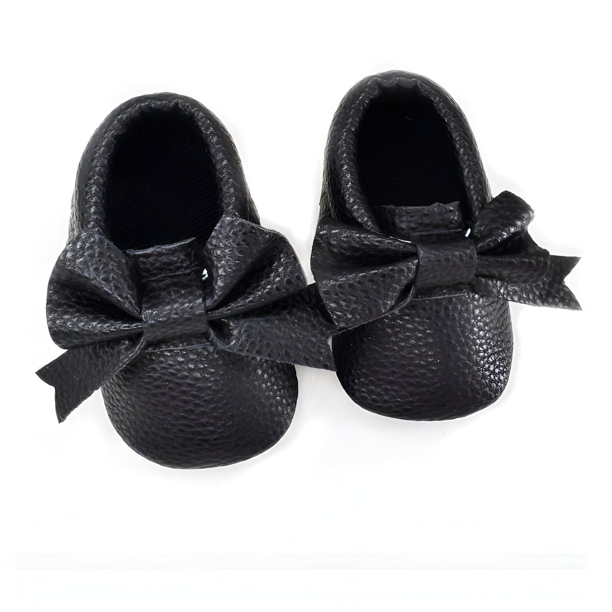 Chaussons Bébé Nœud Papillon Cuir Végan | PetitCâlin