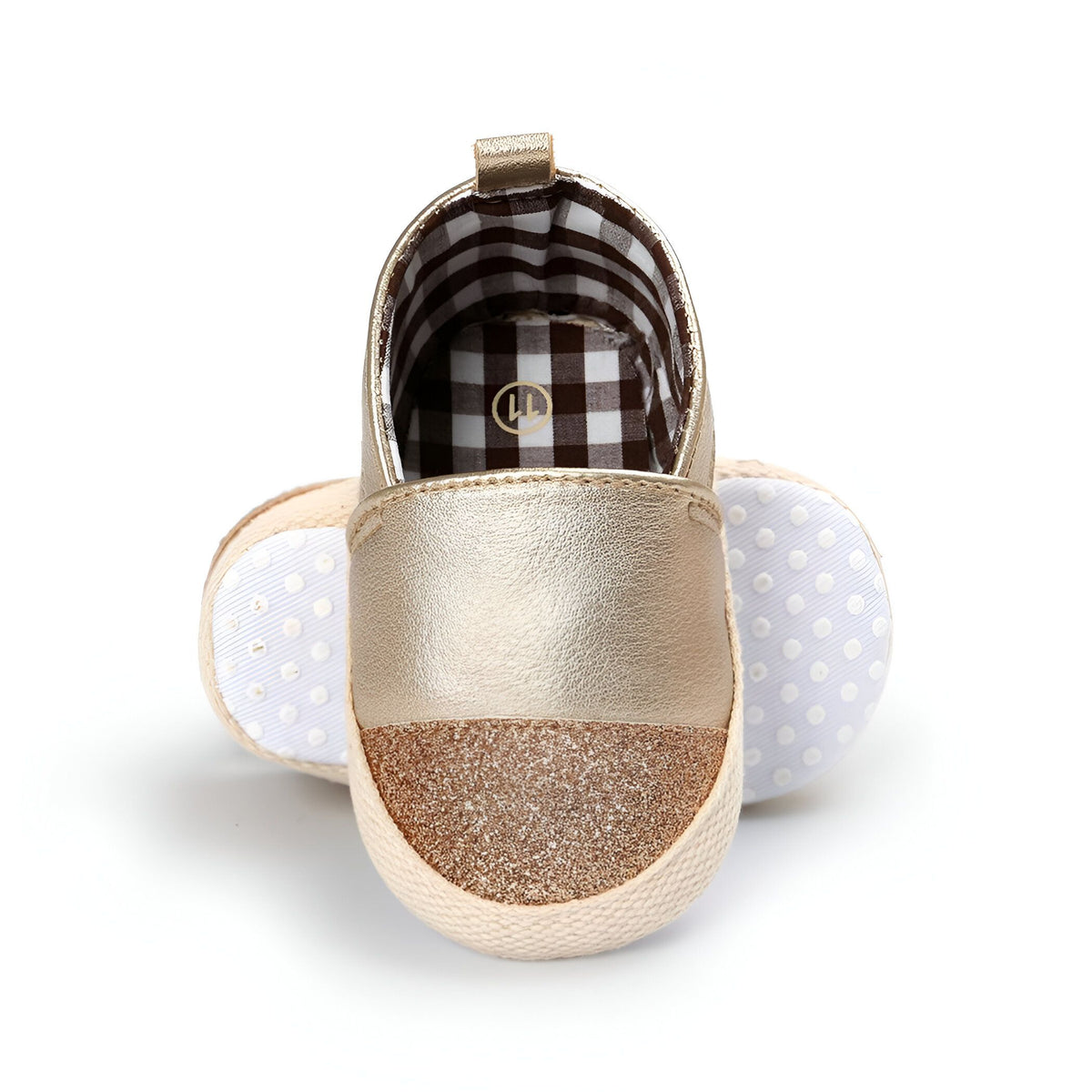 Kido | Mocassins Bébé Fille Bicolores Brillants Souples