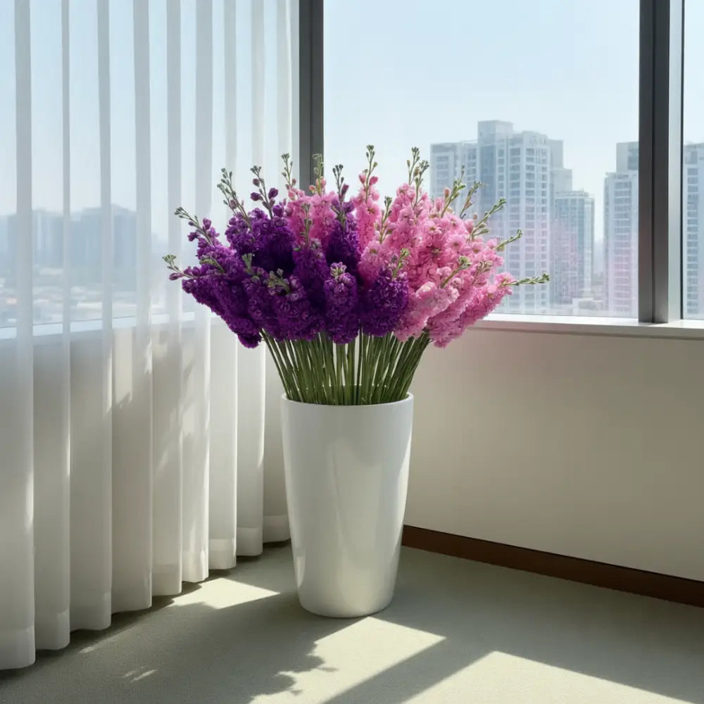 Grand pot de fleur avec réserve d'eau