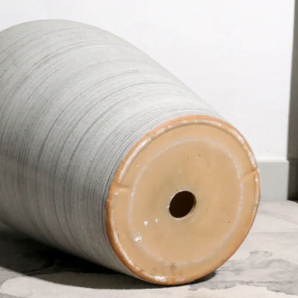 Grand pot de fleur en grès