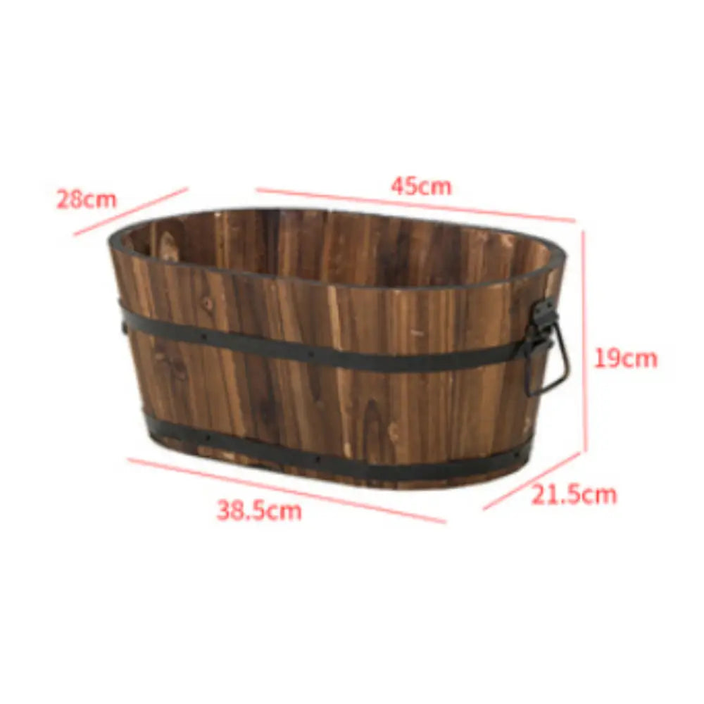 Grand pot de fleur exterieur en bois