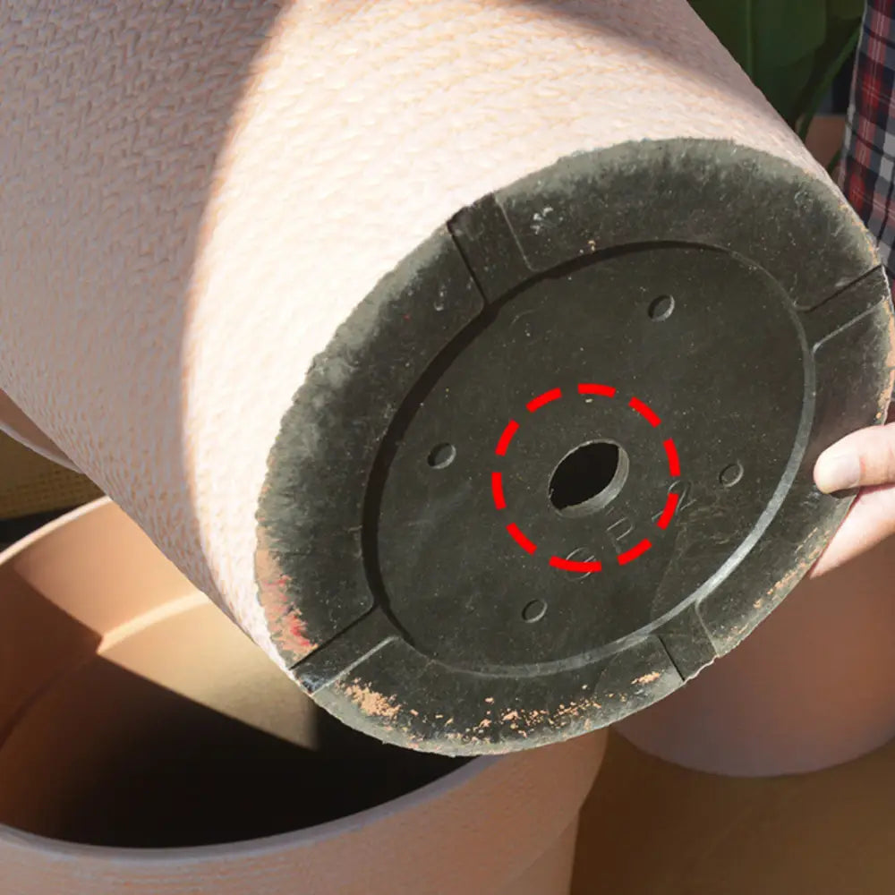 Grand pot de fleur extérieur plastique