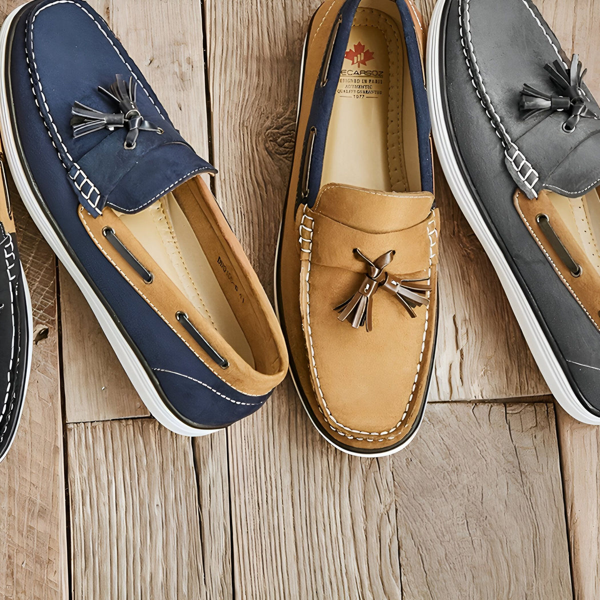Mocassins Bateau Homme – Suédé Gland Élégant