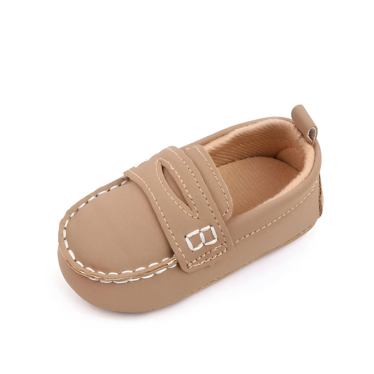 PetitLuxe Mocassins bébé fille cuir souple classiques