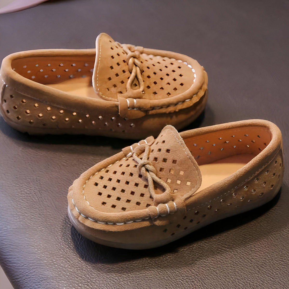 NovaMoc Mocassins Garçon Aspect Daim Respirants