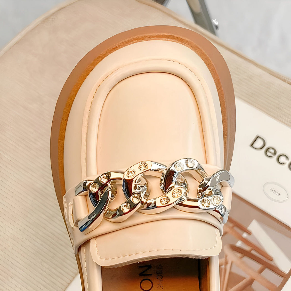 NovaLine Mocassins fille cuir synthétique souple