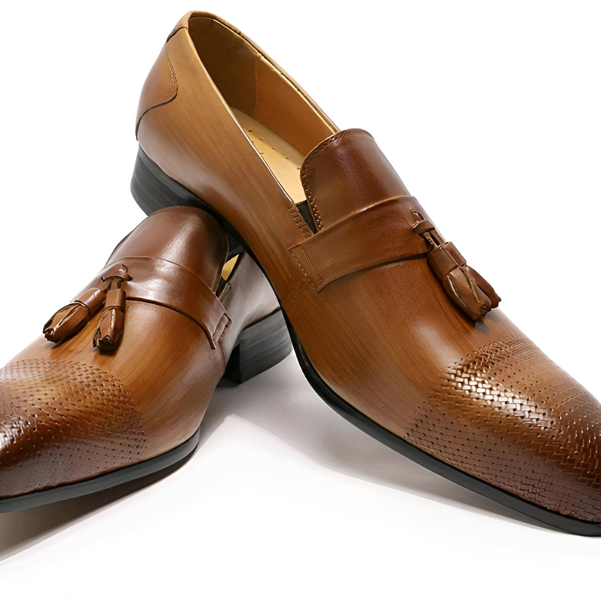 Brandico Mocassins Cuir à Glands Homme – Élégance