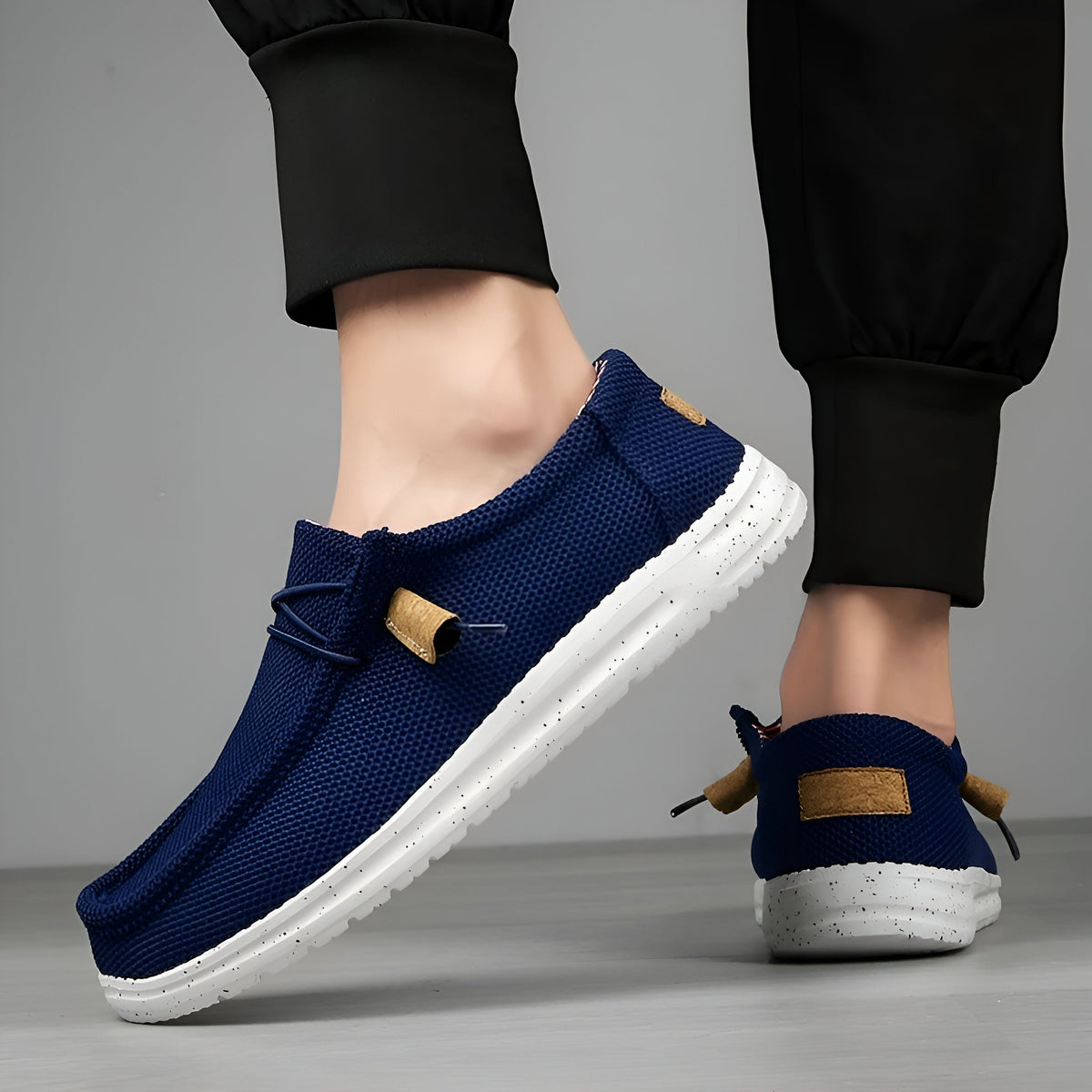 ZenWalk Mocassins toile respirante homme