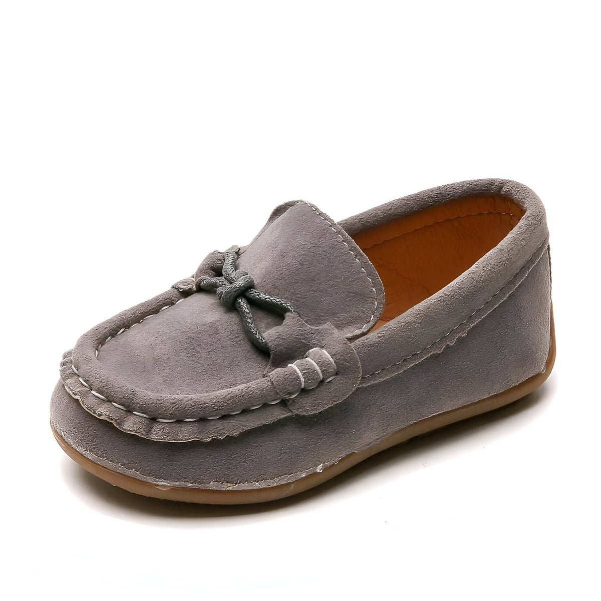Mocassins garçon daim végan confortables décontractés