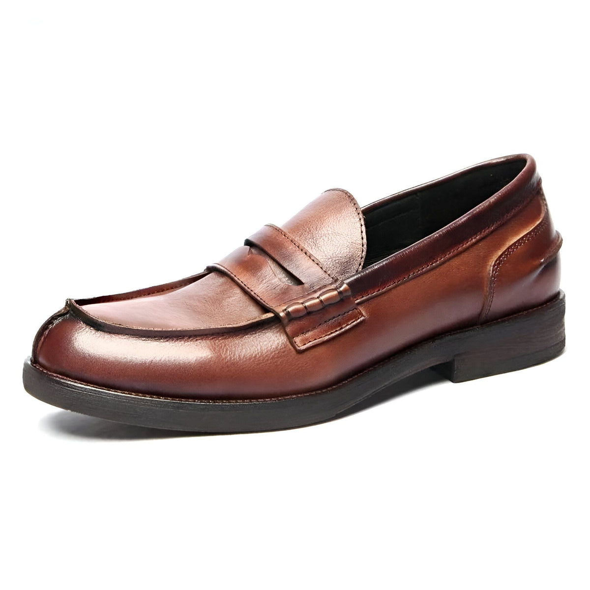 NobleWalk Mocassins homme cuir véritable marron noir