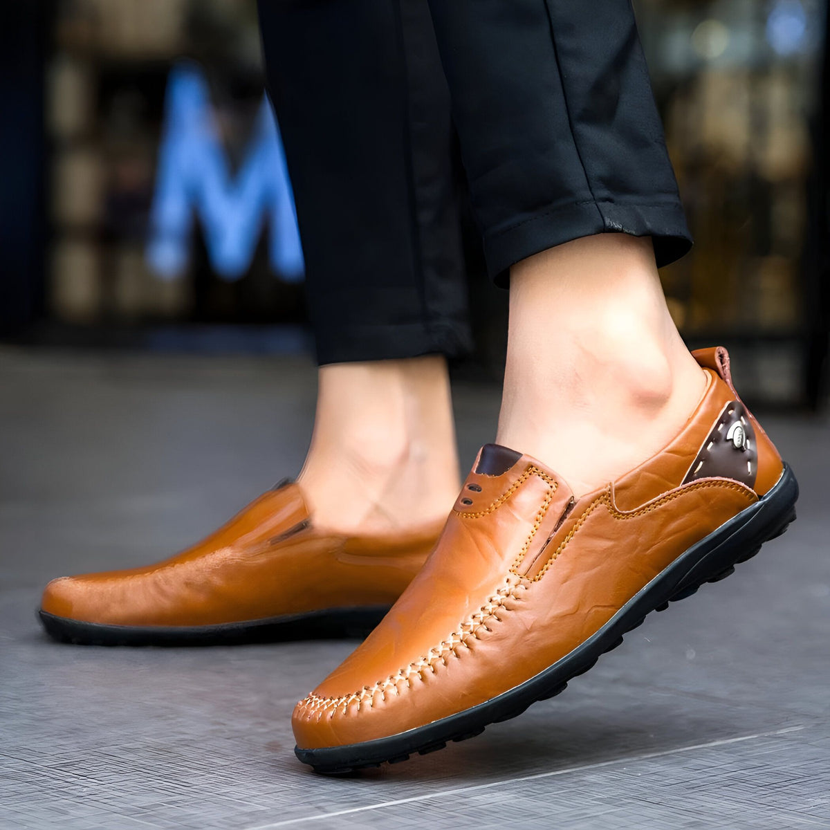 Mocassins Homme Cuir Synthétique Style Raffiné - Nova