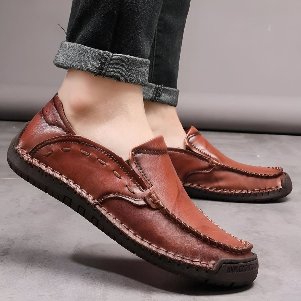 Luxor Mocassins Homme Cuir Synthétique Confort Souples