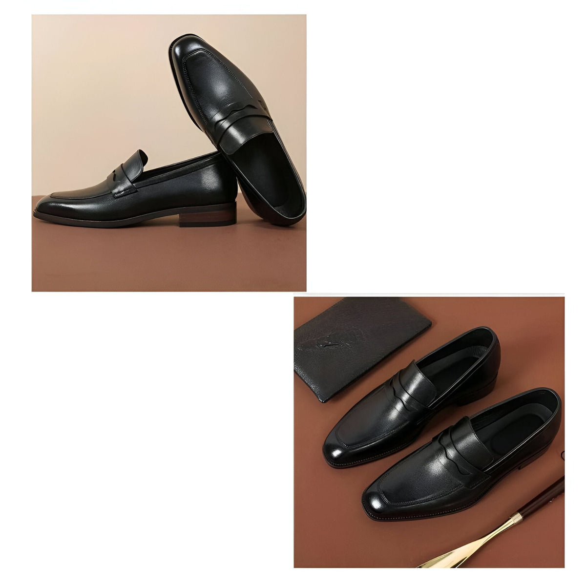 LuxeMoc Mocassins Homme Cuir Véritable Classiques