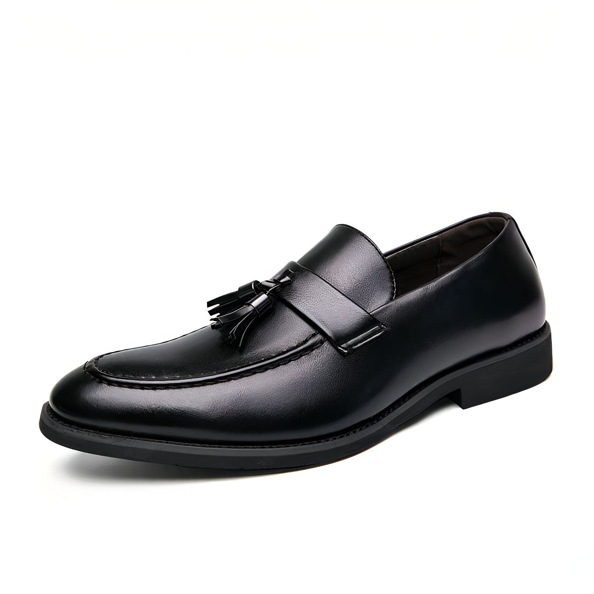 Luxe Mocassins homme cuir végan glands