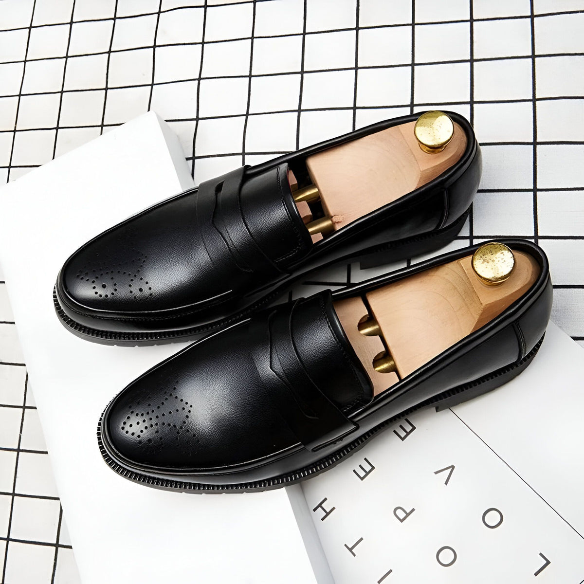 MocLux Mocassins Mariage Homme Cuir Synthétique Élégant