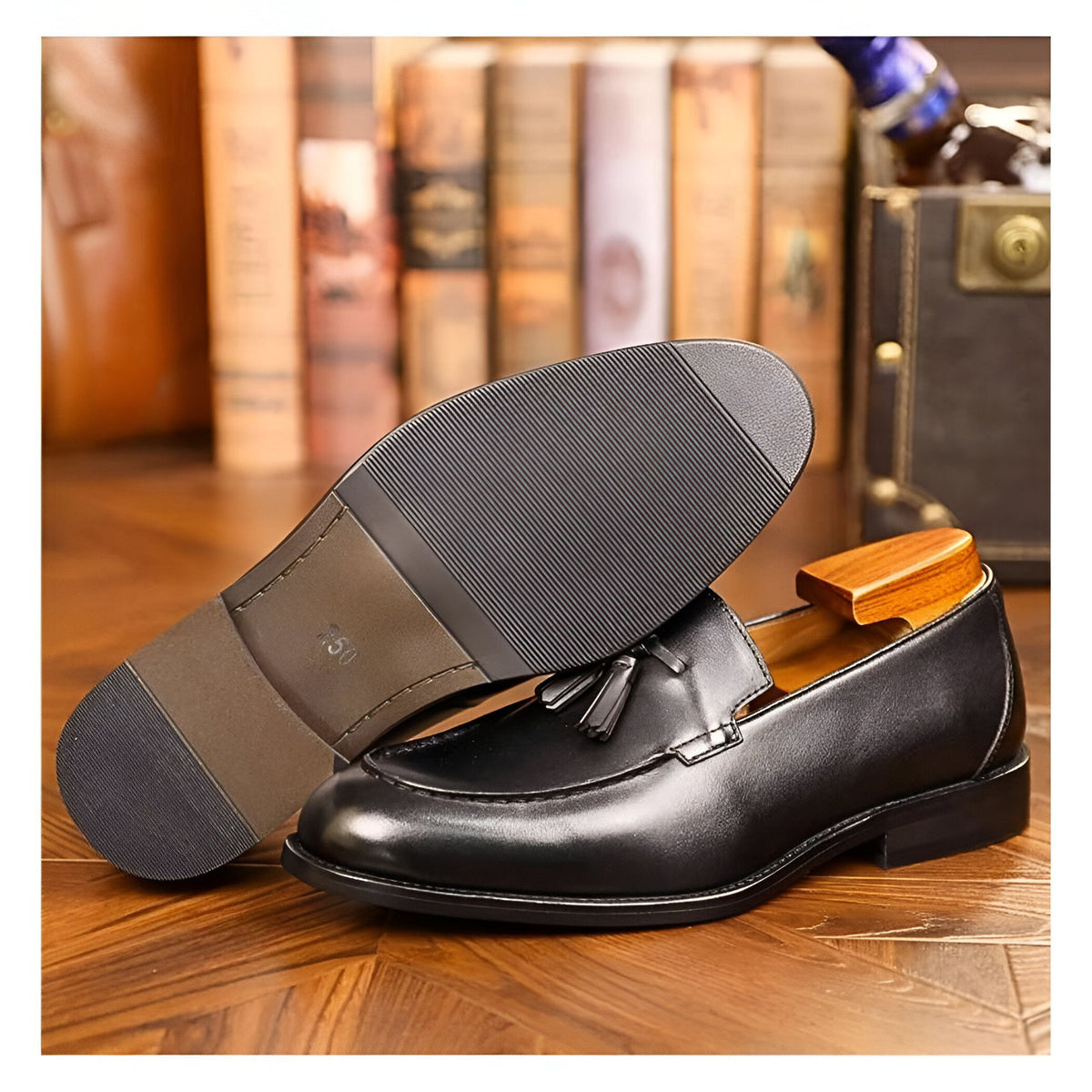 NovaBrand Mocassins Homme Cuir Véritable Glands