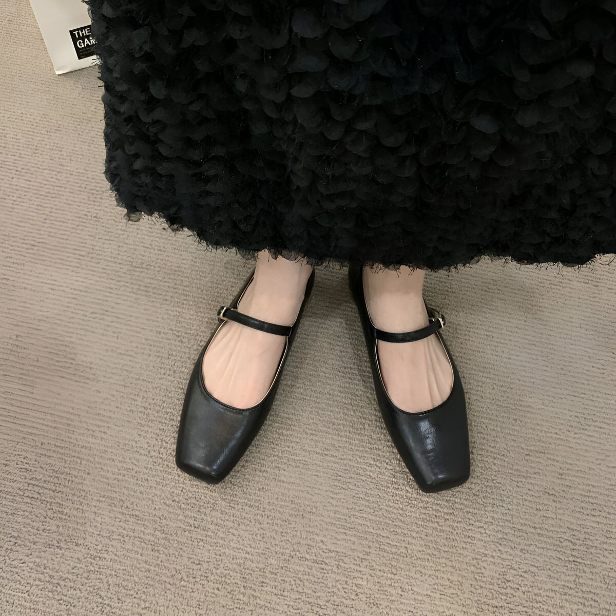 Bout Carré Mary Jane: Mocassins Confort Élégant
