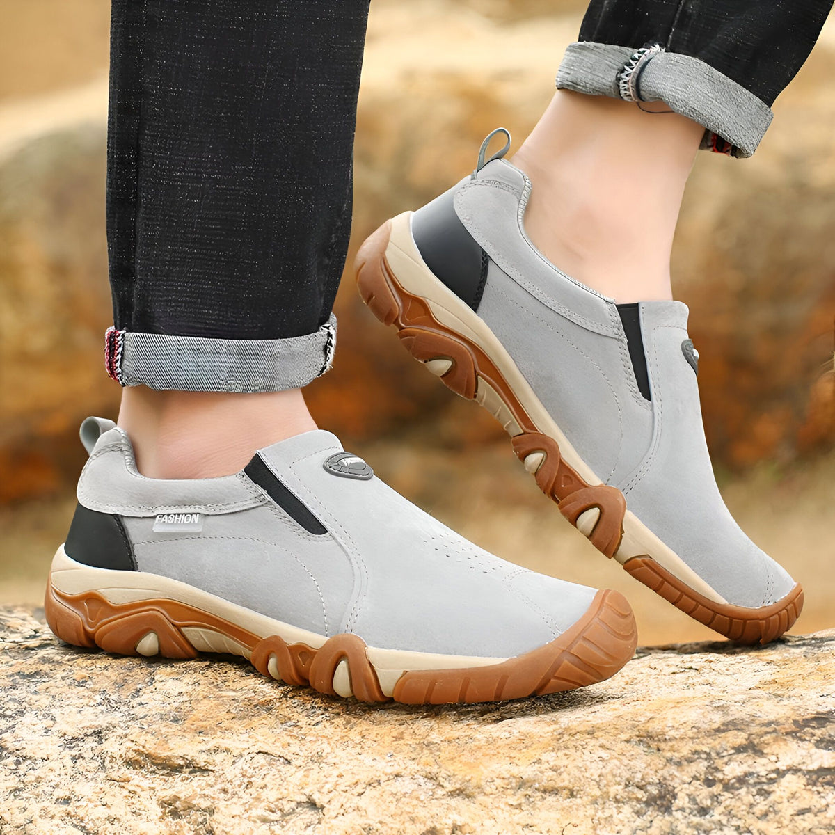 Nova Mocassins Homme Confortables Cuir Végan Respirant