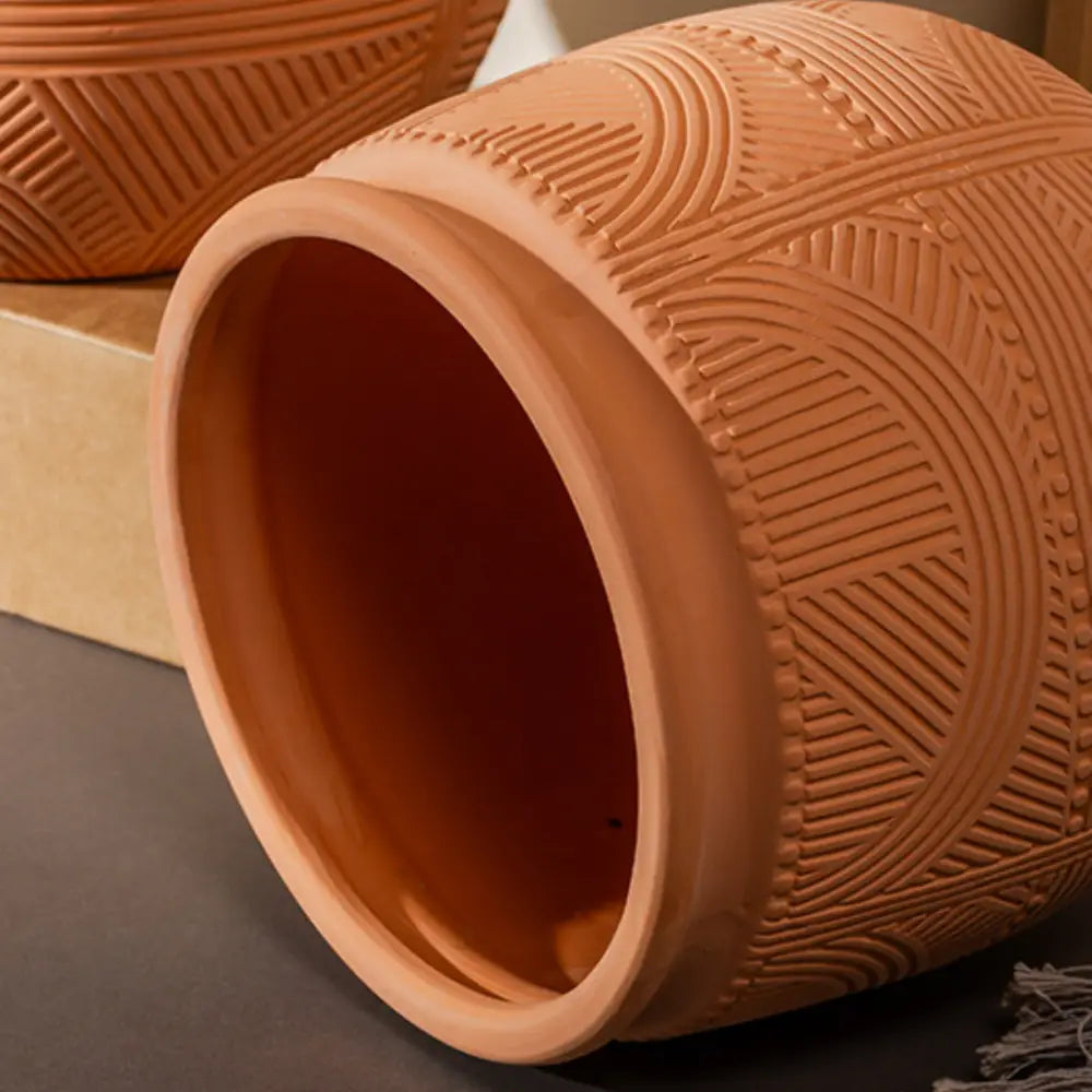 Pot de fleur intérieur terre cuite