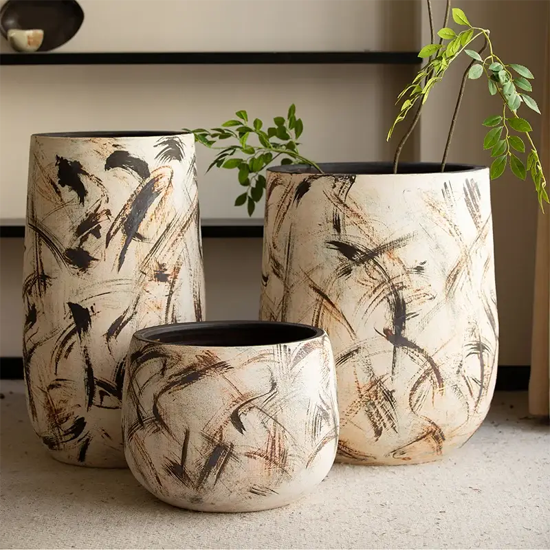 Pot de fleur moderne intérieur