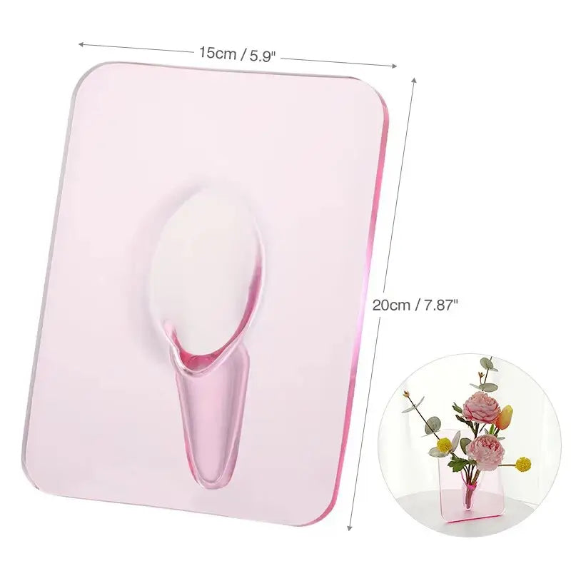 Vase acrylique transparent