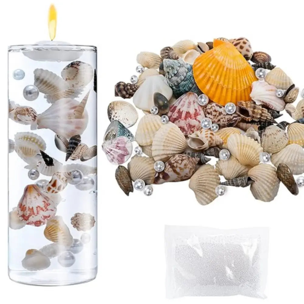 Vase avec coquillage