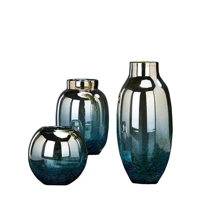 Vase bleu en verre