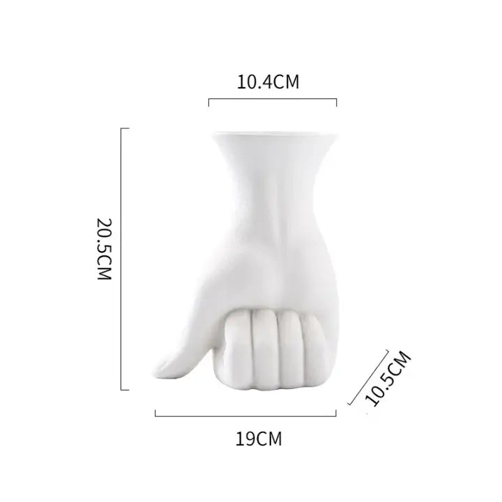 Vase en forme de main - Poing fermé