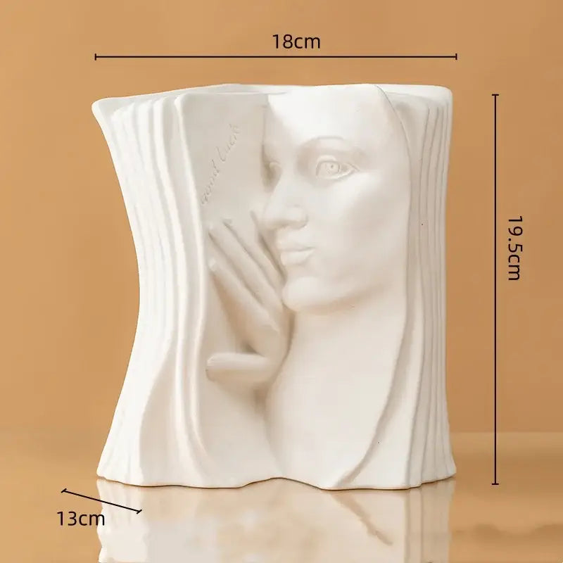 Vase livre avec visage