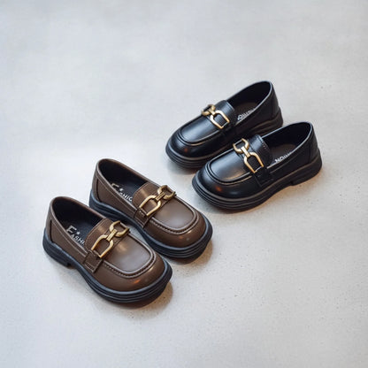 Mocassins Fille Boucle Cuir Synthétique - Confortables
