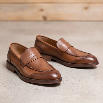 NovaMoc Mocassins Homme en Cuir Verni – Style Classique