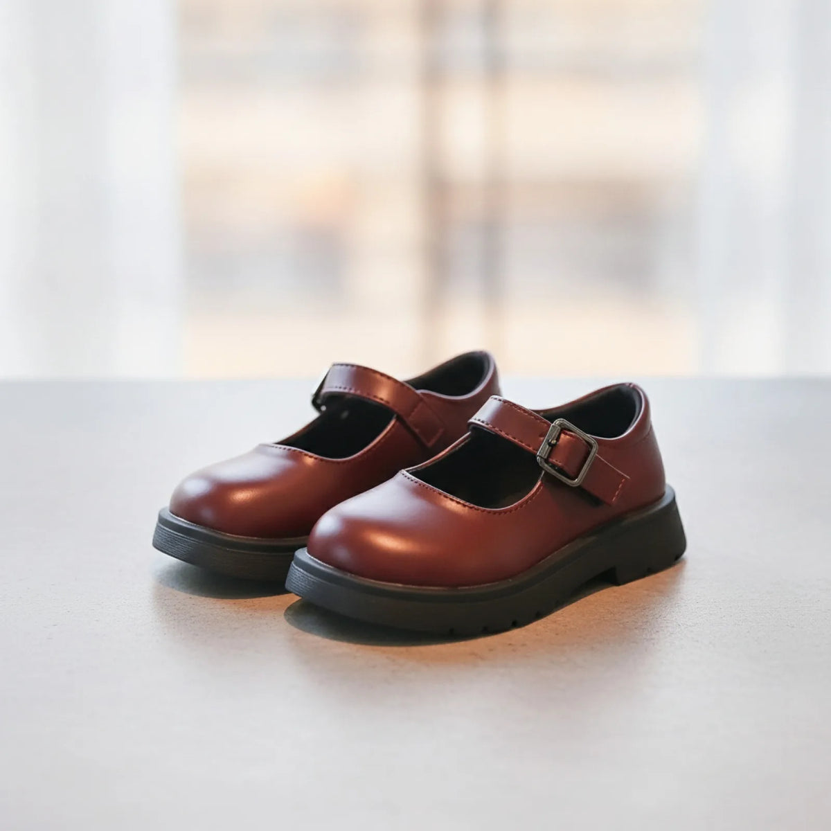 BrandX Mocassins Fille Style Cuir Végan à Bride Scratch