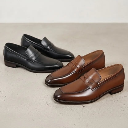 LuxeMoc Mocassins Homme Cuir Véritable Classiques