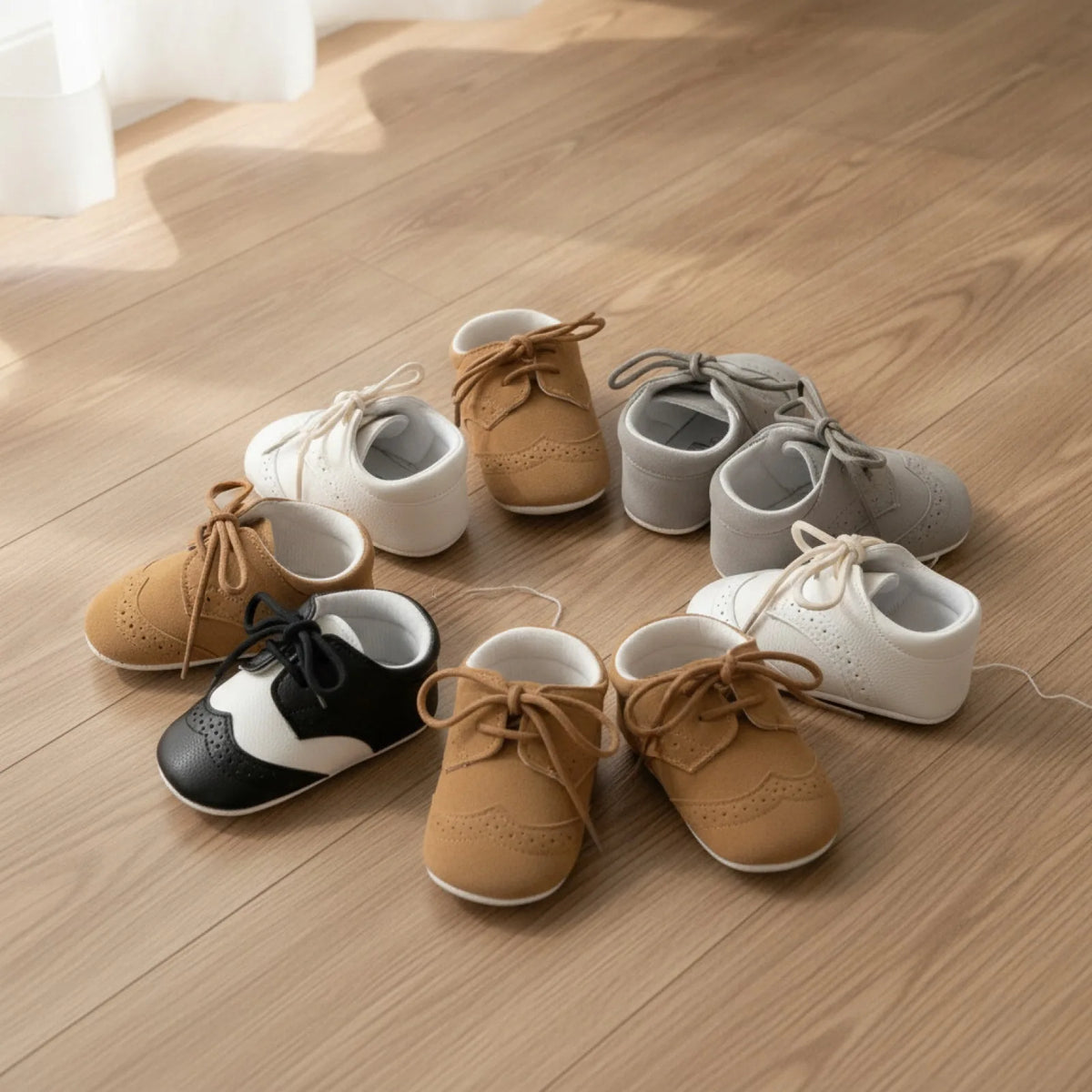 Mocassins Bébé Garçon - Souples, Lacets, Premiers Pas