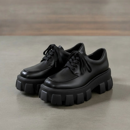 Nova Mocassins plateforme cuir végan style britannique