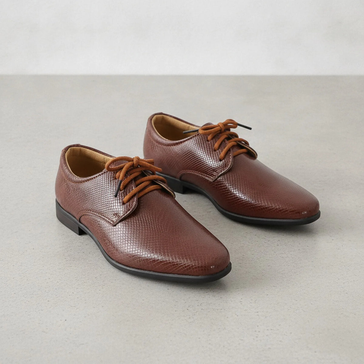 LuxeKids Mocassins Garçon Cérémonie Cuir Véritable