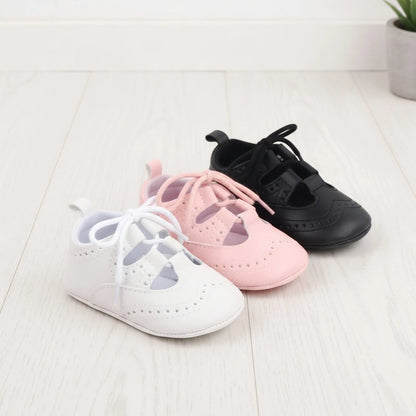 Mocassins Bébé Fille Style Baskets Ajourés Confortables