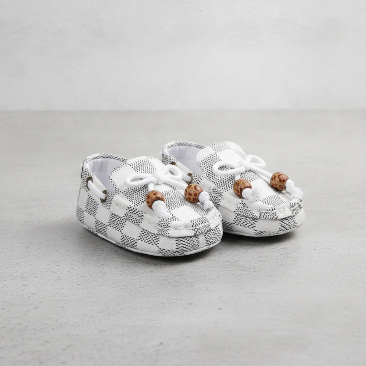 ChicBébé Mocassins Bébé Carreaux Perles Soignés