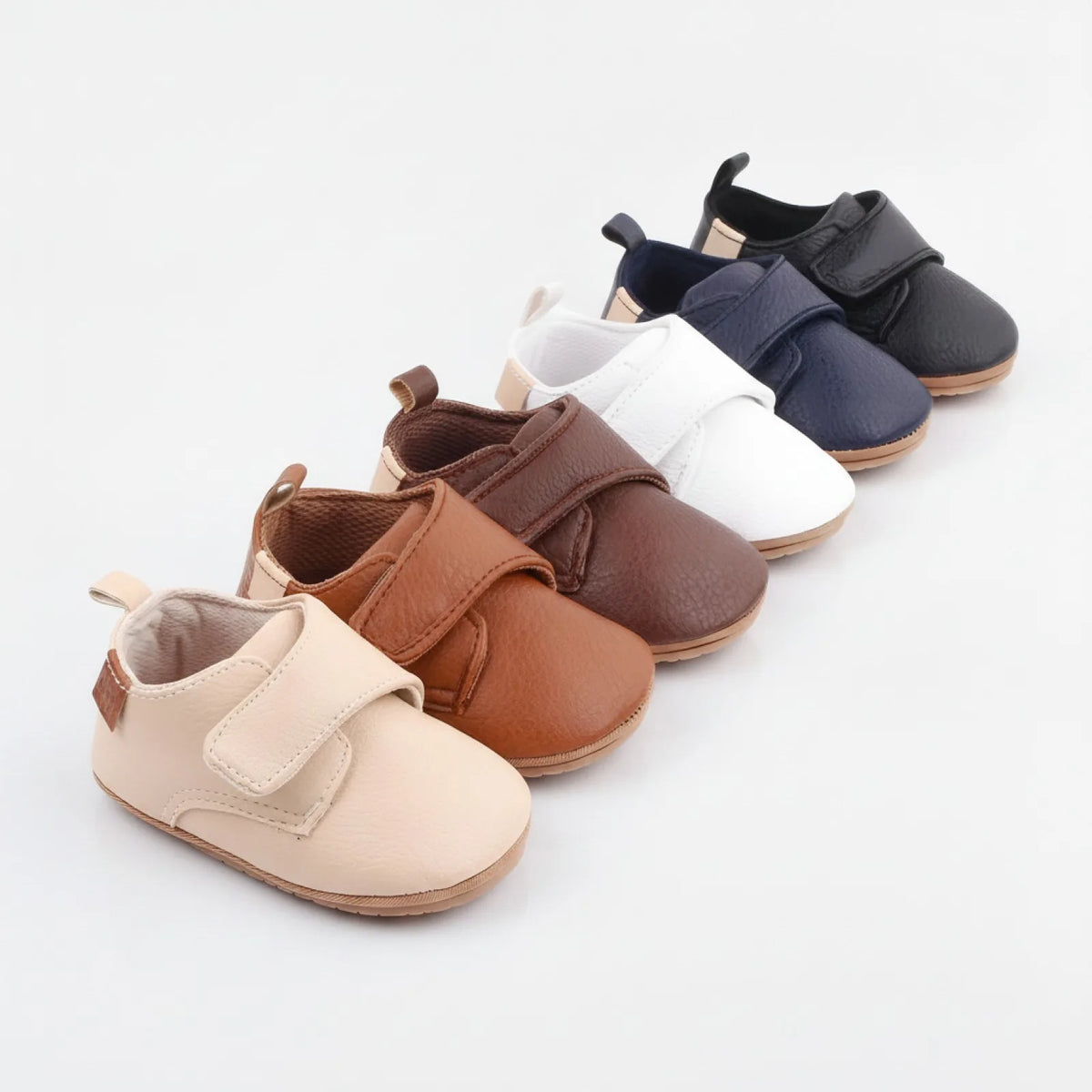 Mocassins Bébé Garçon – Simili Cuir, Antidérapante