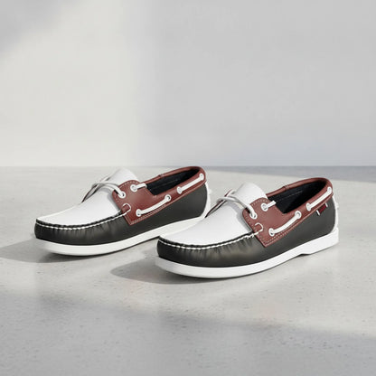 NovaTread Mocassins Cuir Homme Tricolores