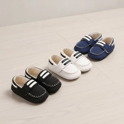 Luxe Mocassins Bébé Bateau Souples Velcro Élégants