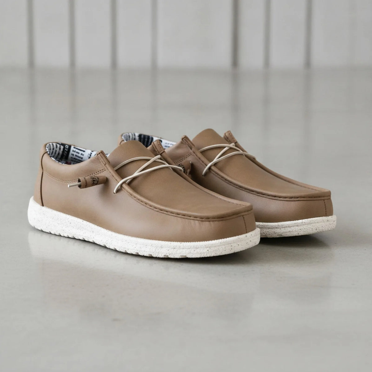 Mocassins Homme Premium Similicuir Marron & Bleu
