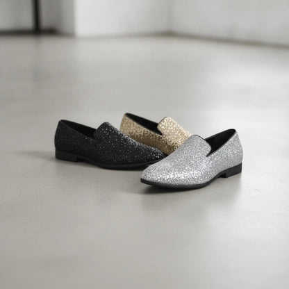 LuxeNova Mocassins Homme Paillettes Élégance Festive