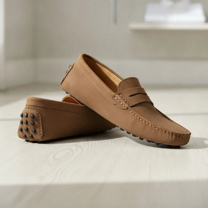 BrandX Mocassins Homme en Suédine - Élégance et Confort