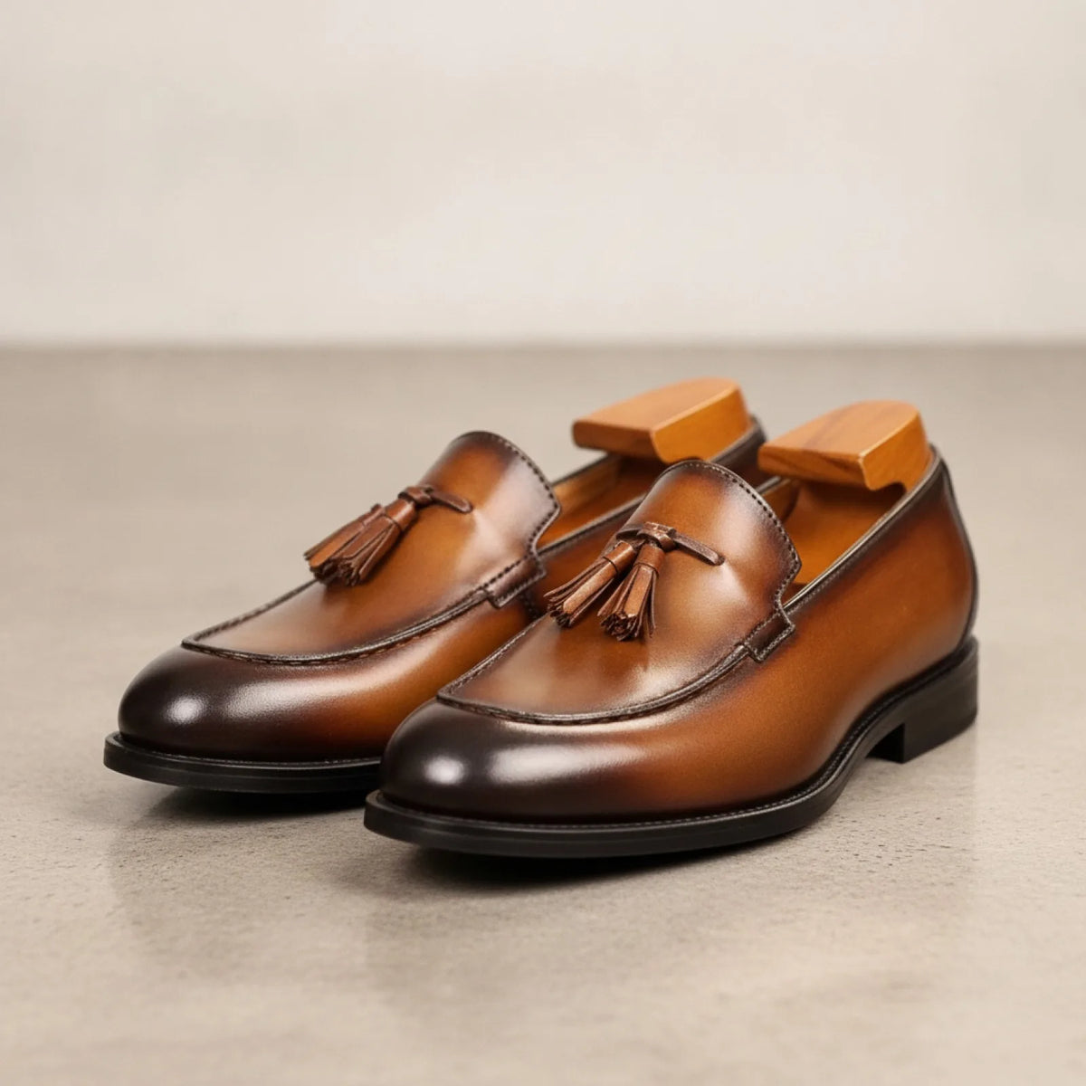 NovaBrand Mocassins Homme Cuir Véritable Glands