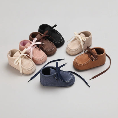Nova Bottillons Bébé Garçon : Moccasins Montants Lacets