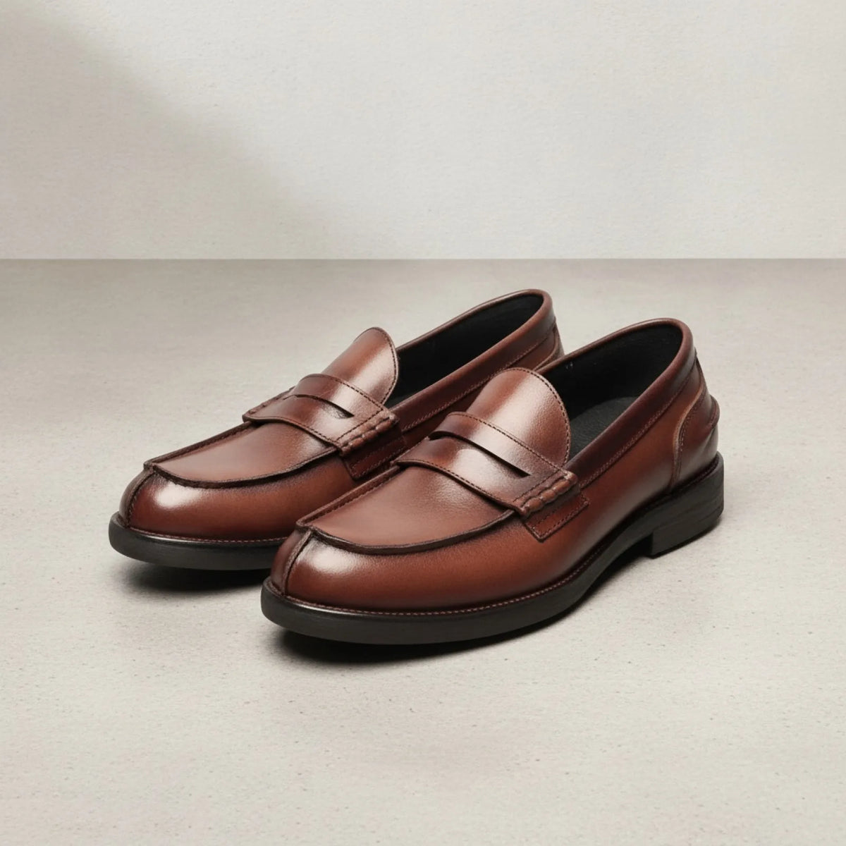 NobleWalk Mocassins homme cuir véritable marron noir