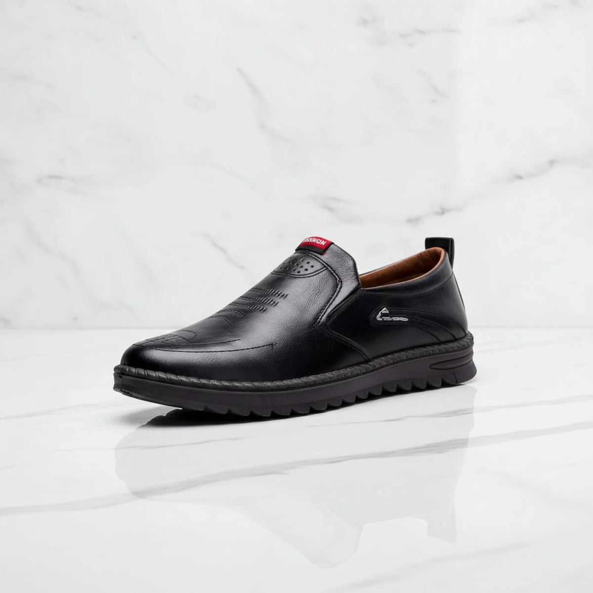 LuxeMoc Mocassins Homme Confort Semelle Épaisse, Design