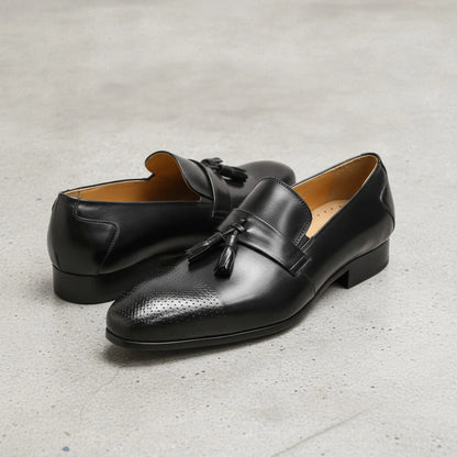 Brandico Mocassins Cuir à Glands Homme – Élégance